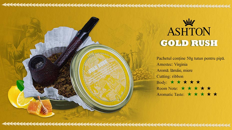 Tutun pentru Pipa Ashton Gold Rush 50g
